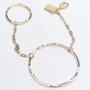 Miranda Frye gold Tone Quinn Bracelet Size Small $104 NWOT